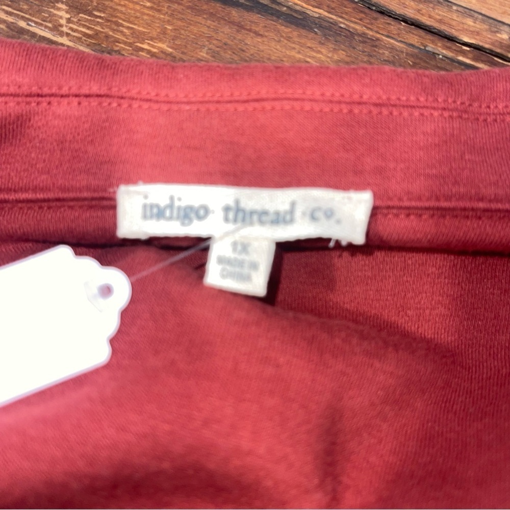 Women's Rust Red Button-Front Jacket - Picture 2 of 9